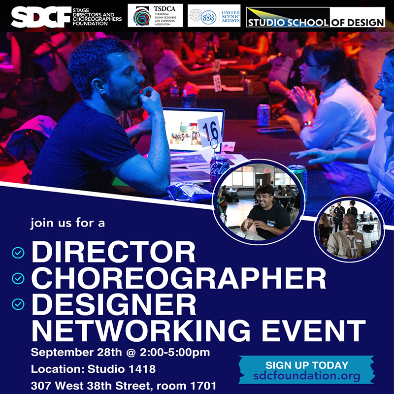 Designer Director / Choreographer in-person Meet and Greet